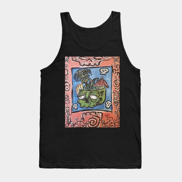 Zombie tiki drink Tank Top by Voodoobrew